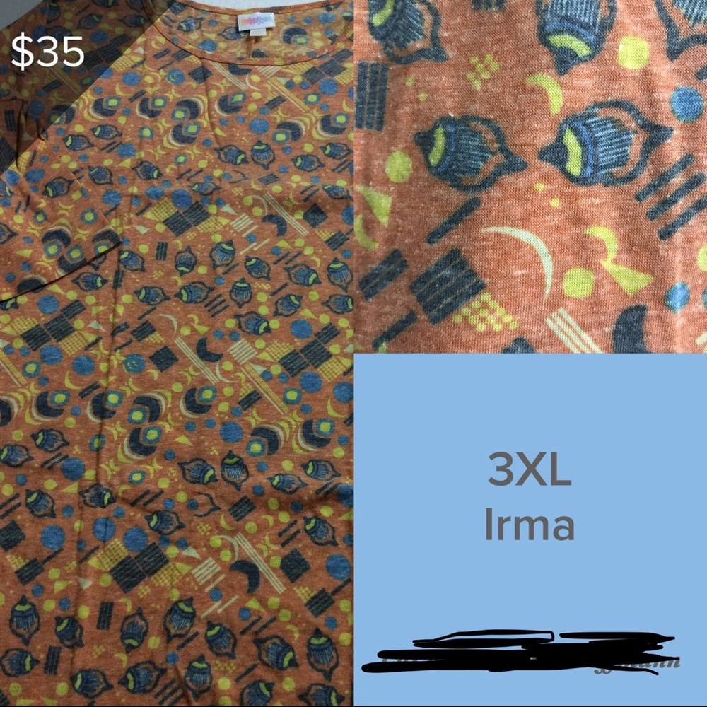 LuLaRoe Irma Size 3XL. Soft! BNWT